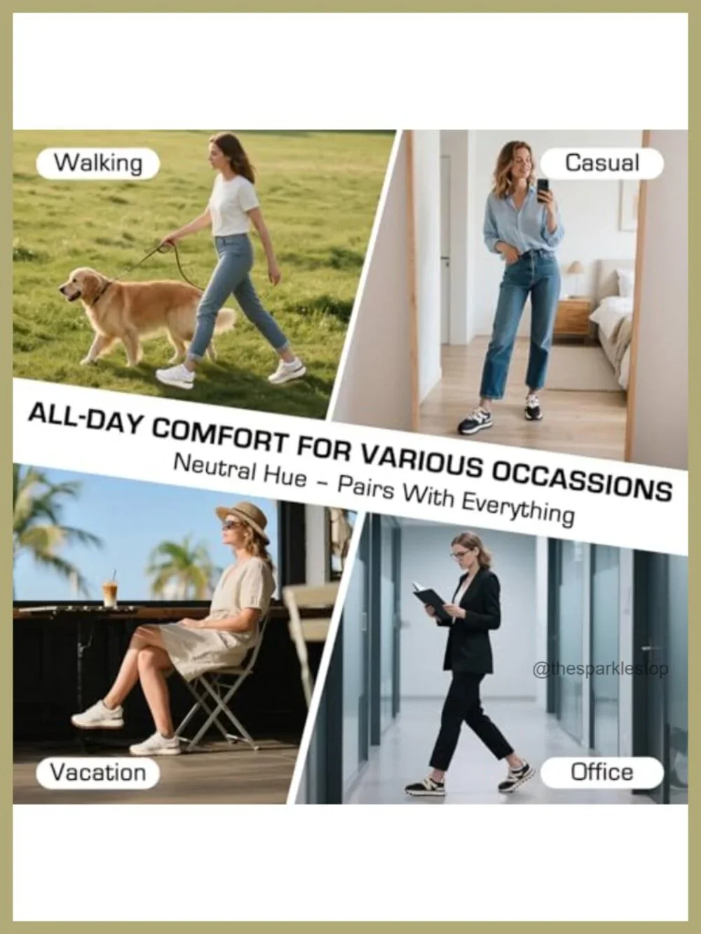 Women's Platform Chunky Sneakers Lace-up Walking Shoes 1.96in Heel Breathable